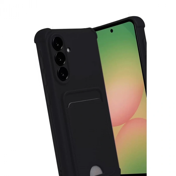 Samsung Galaxy A17 5g Kelvin Kartvizitli Silikon - Siyah