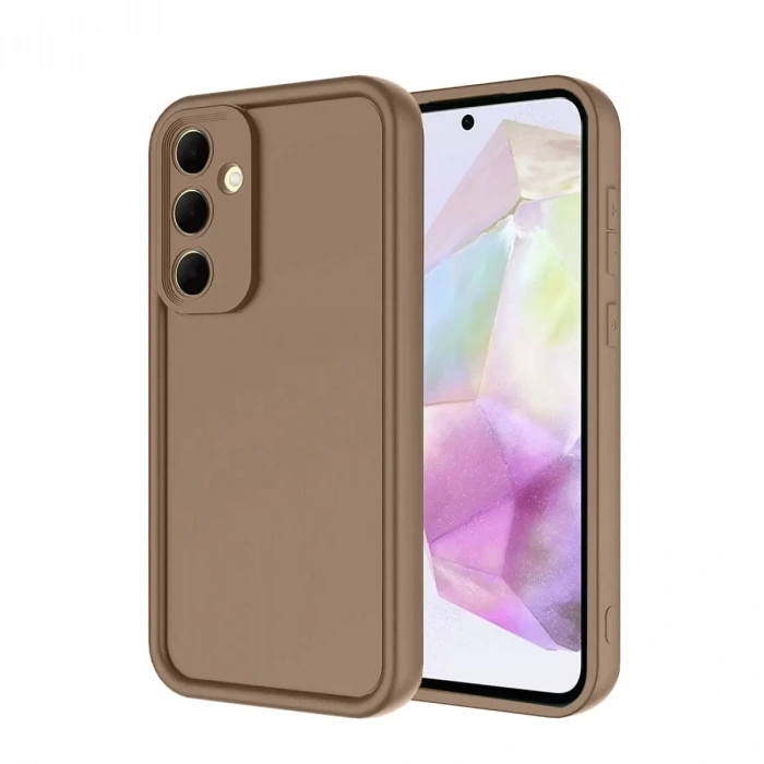 Samsung Galaxy A17 5g Viera Silikon - Kahverengi