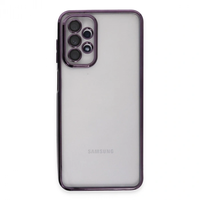 Samsung Galaxy A23 4g Kılıf Razer Lensli Silikon - Mor