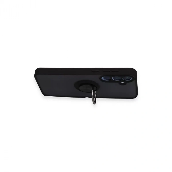 Samsung Galaxy A25 5g Kılıf Montreal Yüzüklü Silikon Kapak - Buz Mavi