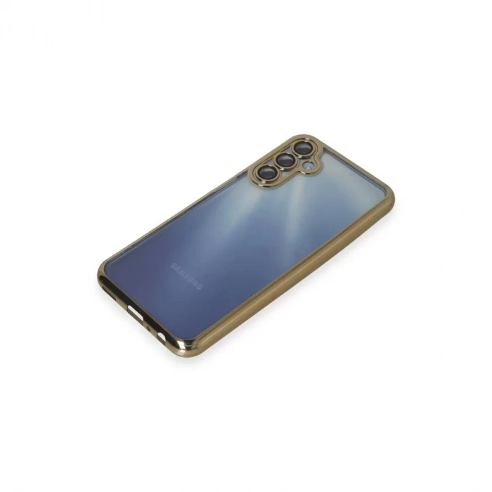Samsung Galaxy A25 5g Kılıf Razer Lensli Silikon - Gold
