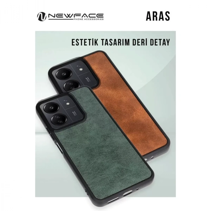 Samsung Galaxy A26 Kılıf Aras Deri Kapak - Taba