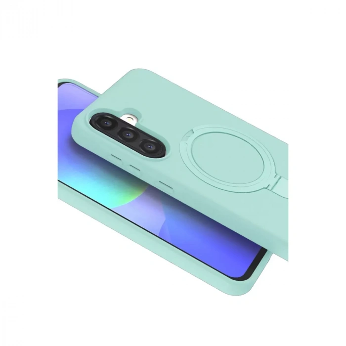 Samsung Galaxy A26 Regal Magsafe Standlı Kapak - Su Yeşili