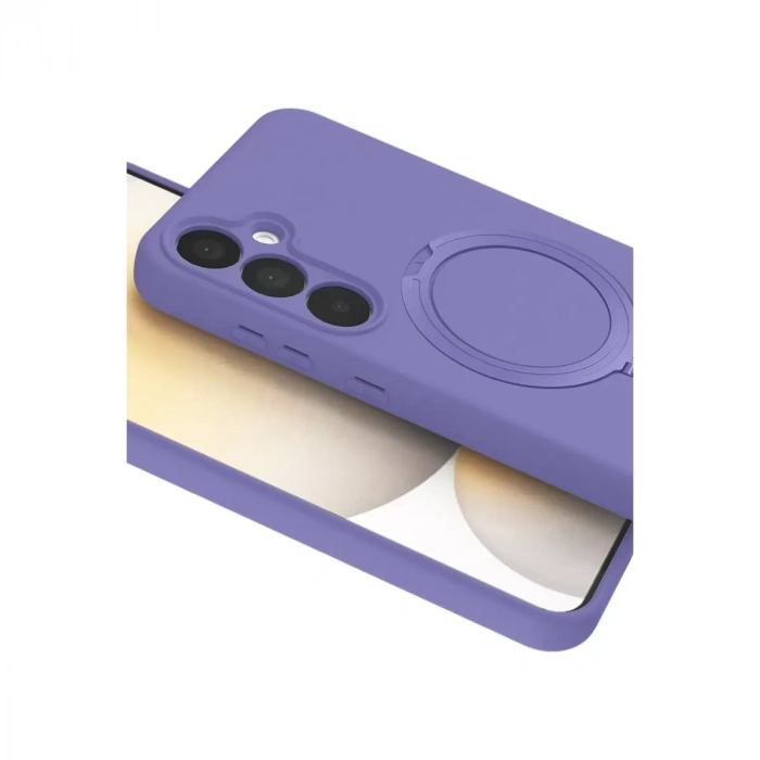 Samsung Galaxy A35 5g Regal Magsafe Standlı Kapak - Lila