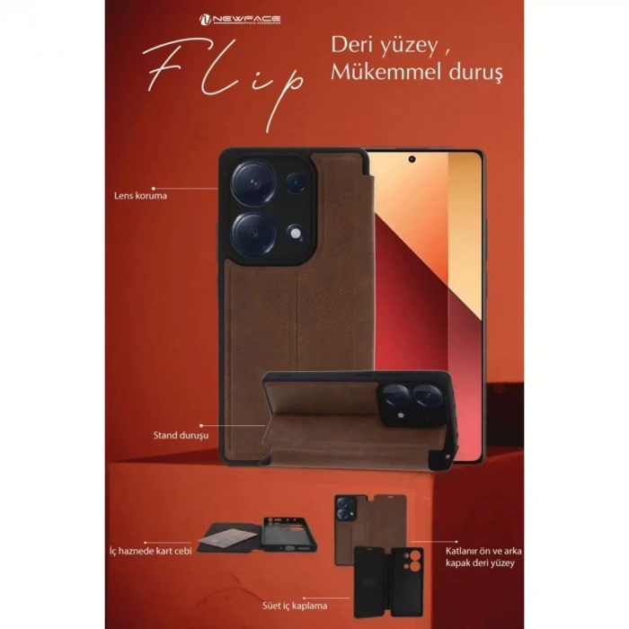 Samsung Galaxy A36 Kılıf Flip Cover - Koyu Yeşil