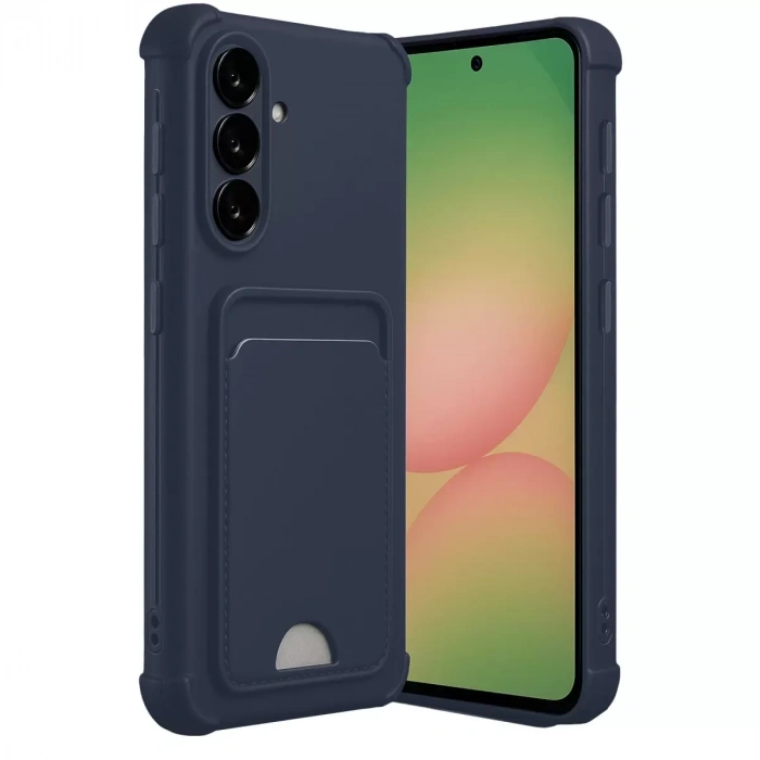 Samsung Galaxy A36 Kılıf Kelvin Kartvizitli Silikon - Lacivert