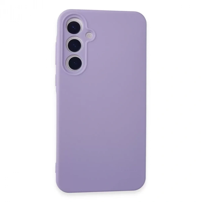 Samsung Galaxy A55 5g Kılıf Nano İçi Kadife Silikon - Lila