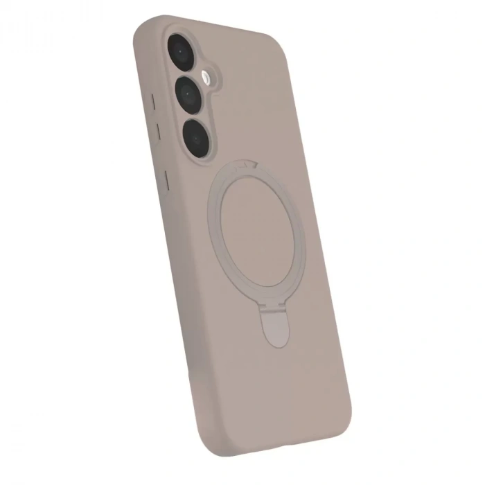Samsung Galaxy A55 5g Regal Magsafe Standlı Kapak - Çöl Titanyum