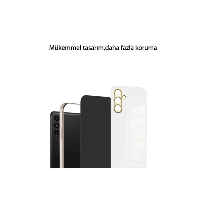 Samsung Galaxy A56 Kılıf Volet Silikon - Siyah