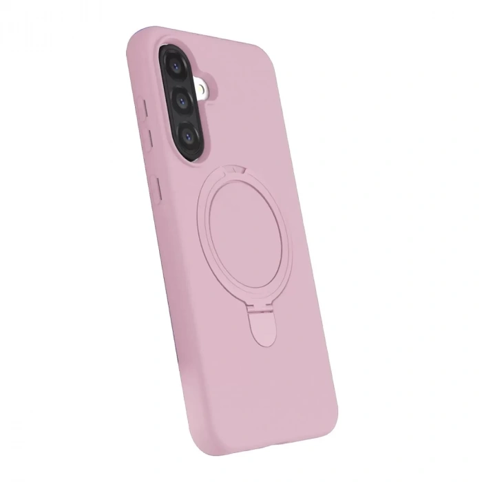 Samsung Galaxy A56 Regal Magsafe Standlı Kapak - Açık Pembe
