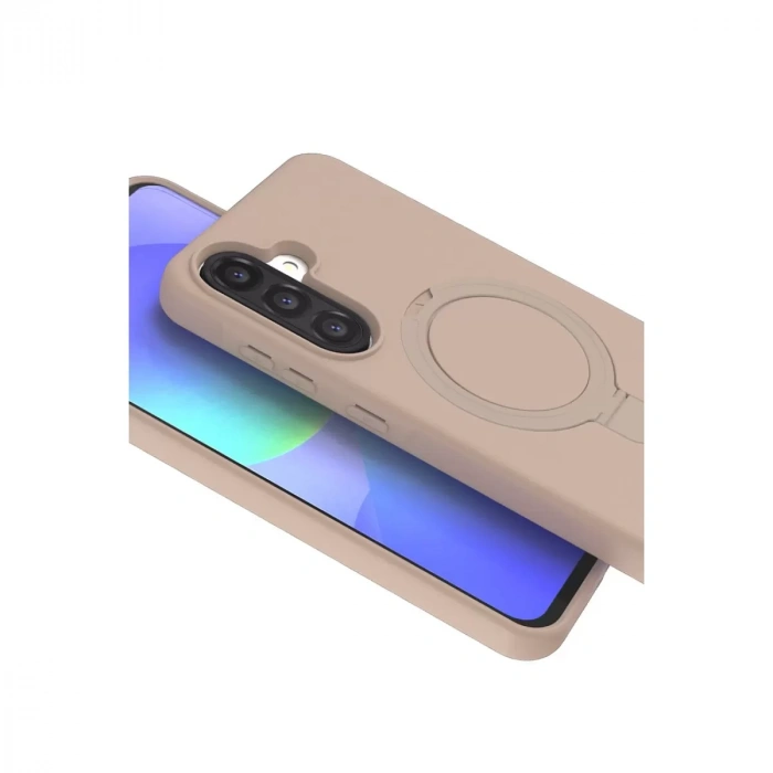 Samsung Galaxy A56 Regal Magsafe Standlı Kapak - Çöl Titanyum