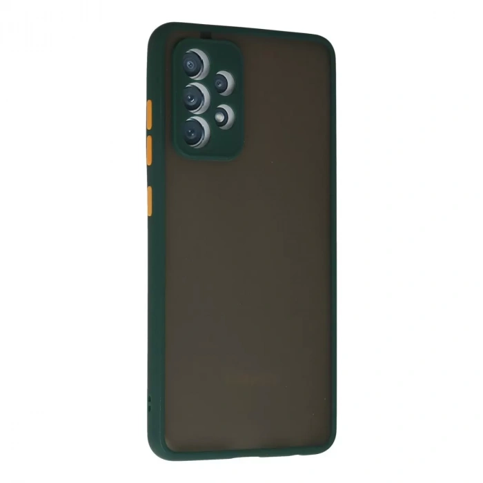 Samsung Galaxy A72 Kılıf Montreal Silikon Kapak - Koyu Yeşil