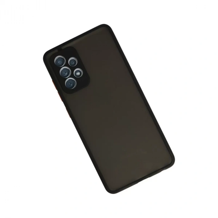 Samsung Galaxy A72 Kılıf Montreal Silikon Kapak - Siyah