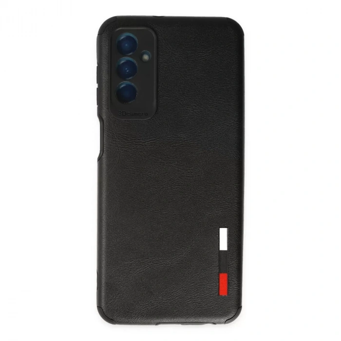 Samsung Galaxy M13 Kılıf Loop Deri Silikon - Siyah
