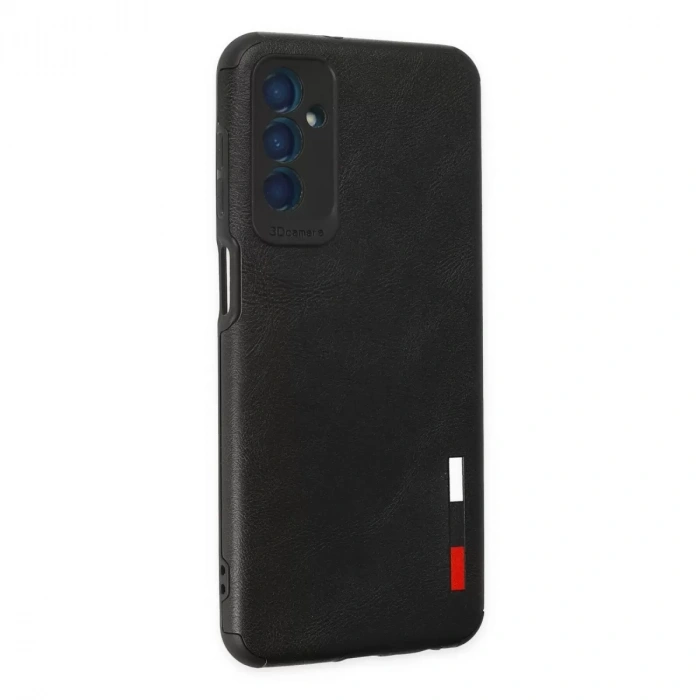 Samsung Galaxy M13 Kılıf Loop Deri Silikon - Siyah
