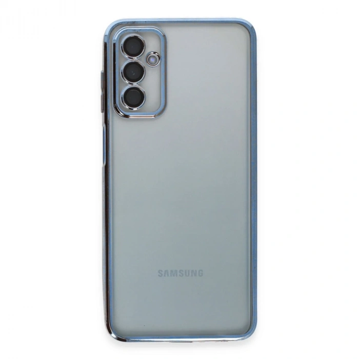 Samsung Galaxy M23 Kılıf Razer Lensli Silikon - Açık Mavi
