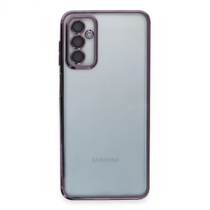 Samsung Galaxy M23 Kılıf Razer Lensli Silikon - Mor