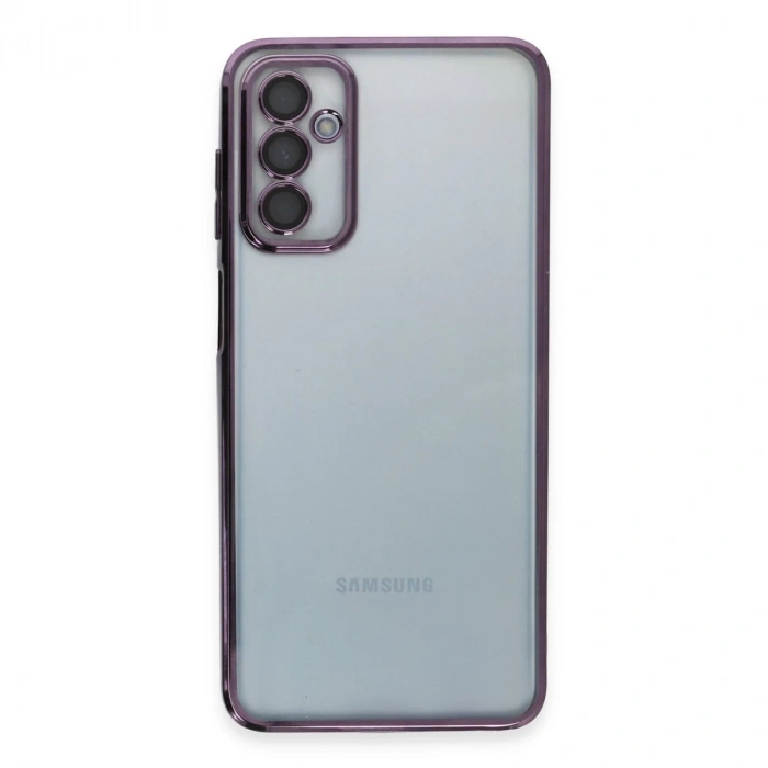 Samsung Galaxy M23 Kılıf Razer Lensli Silikon - Mor