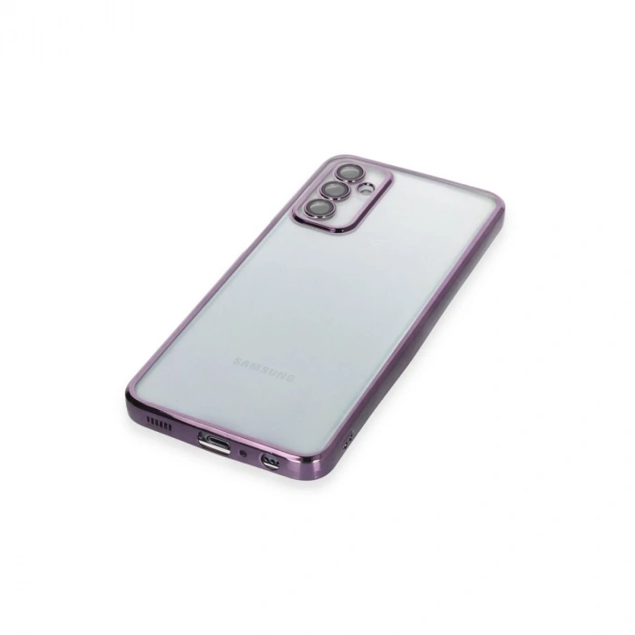 Samsung Galaxy M23 Kılıf Razer Lensli Silikon - Mor