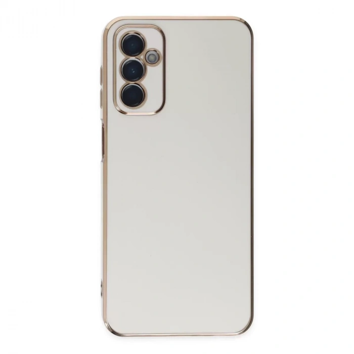 Samsung Galaxy M23 Kılıf Volet Silikon - Beyaz