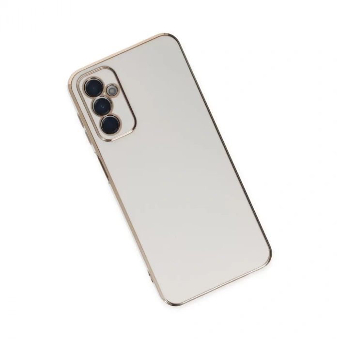 Samsung Galaxy M23 Kılıf Volet Silikon - Beyaz