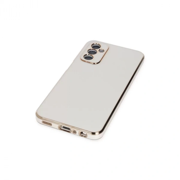 Samsung Galaxy M23 Kılıf Volet Silikon - Beyaz