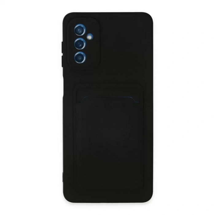 Samsung Galaxy M52 5g Kılıf Kelvin Kartvizitli Silikon - Siyah