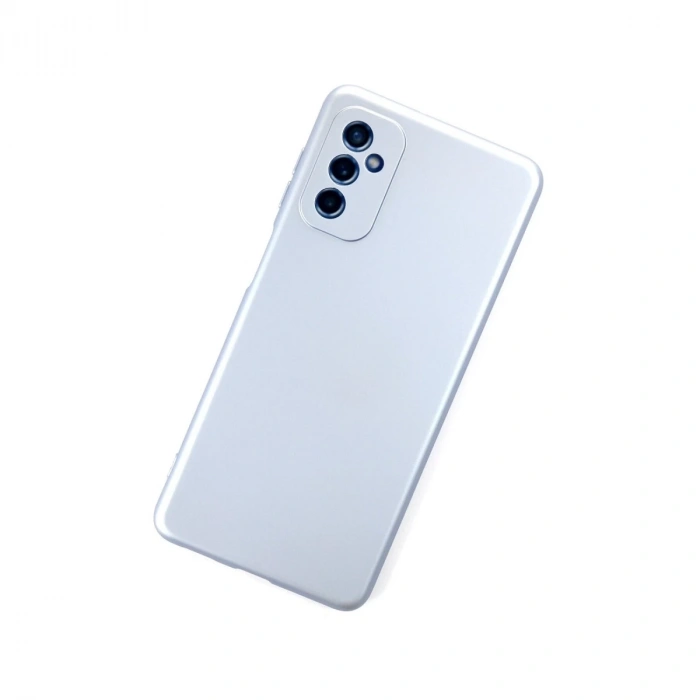 Samsung Galaxy M52 5g Kılıf Nano İçi Kadife Silikon - Sky Blue