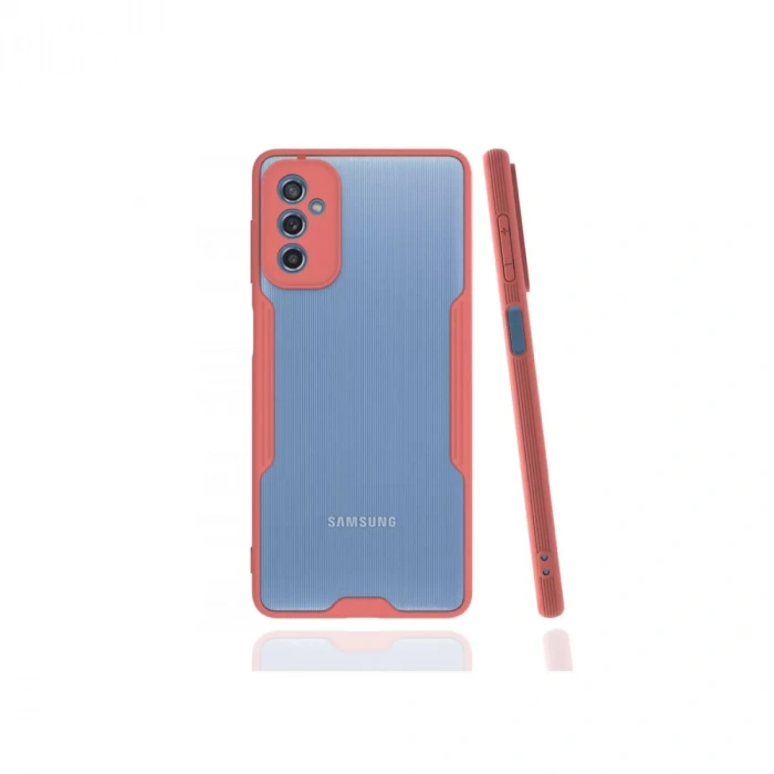 Samsung Galaxy M52 5g Kılıf Platin Silikon - Pembe