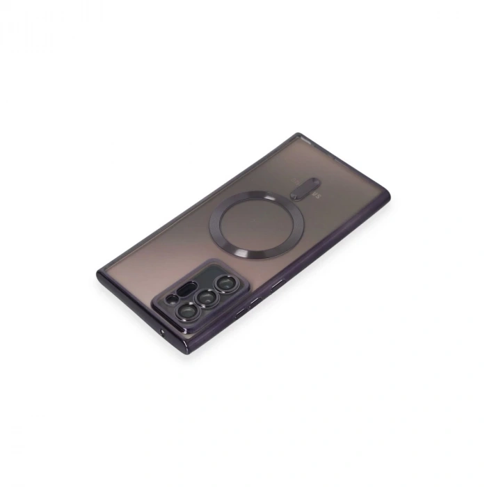 Samsung Galaxy Note 20 Ultra Kılıf Kross Magneticsafe Kapak - Mor