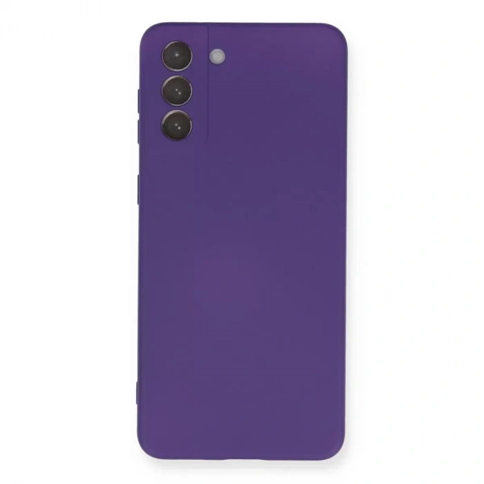 Samsung Galaxy S21 Plus Kılıf Nano İçi Kadife Silikon - Mor