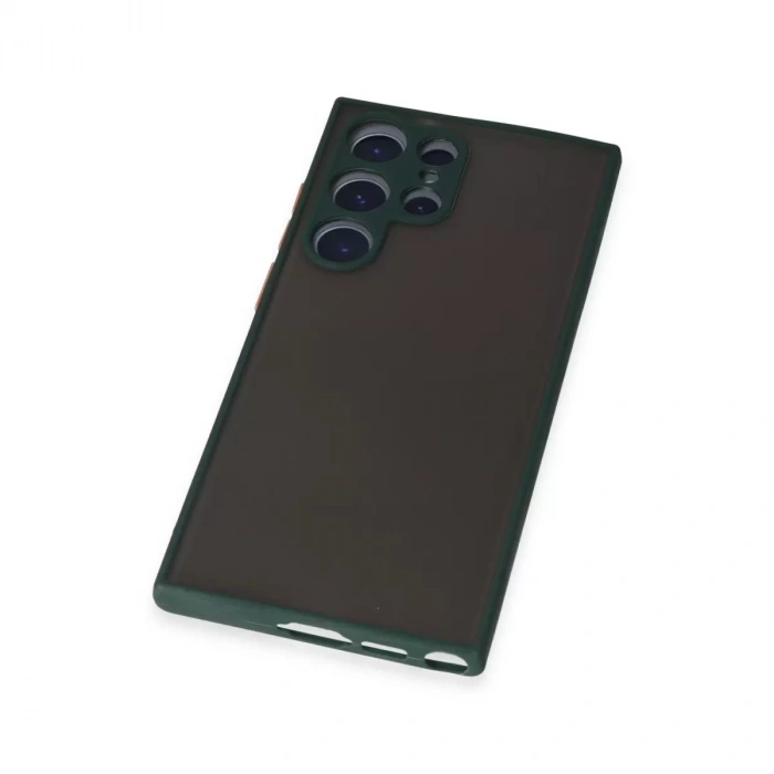 Samsung Galaxy S22 Ultra Kılıf Montreal Silikon Kapak - Yeşil