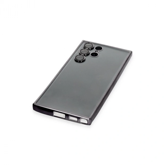 Samsung Galaxy S22 Ultra Kılıf Razer Lensli Silikon - Siyah