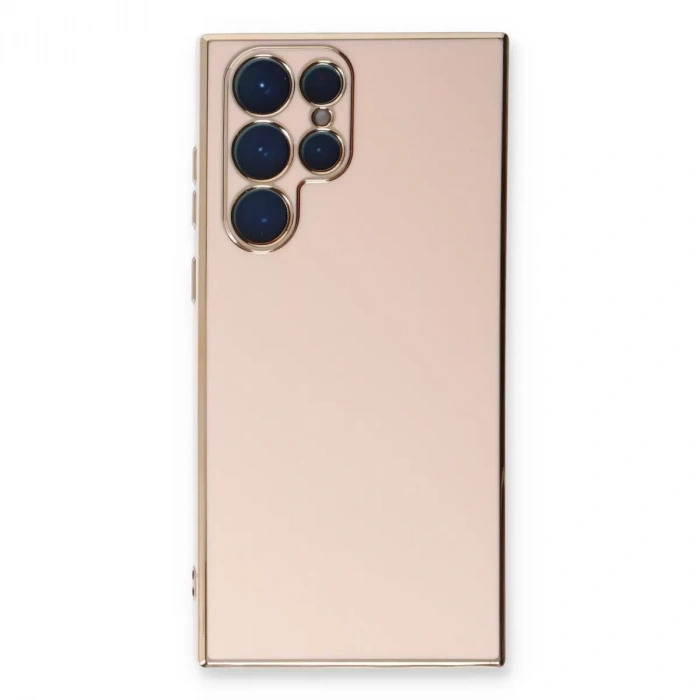 Samsung Galaxy S22 Ultra Kılıf Volet Silikon - Pembe