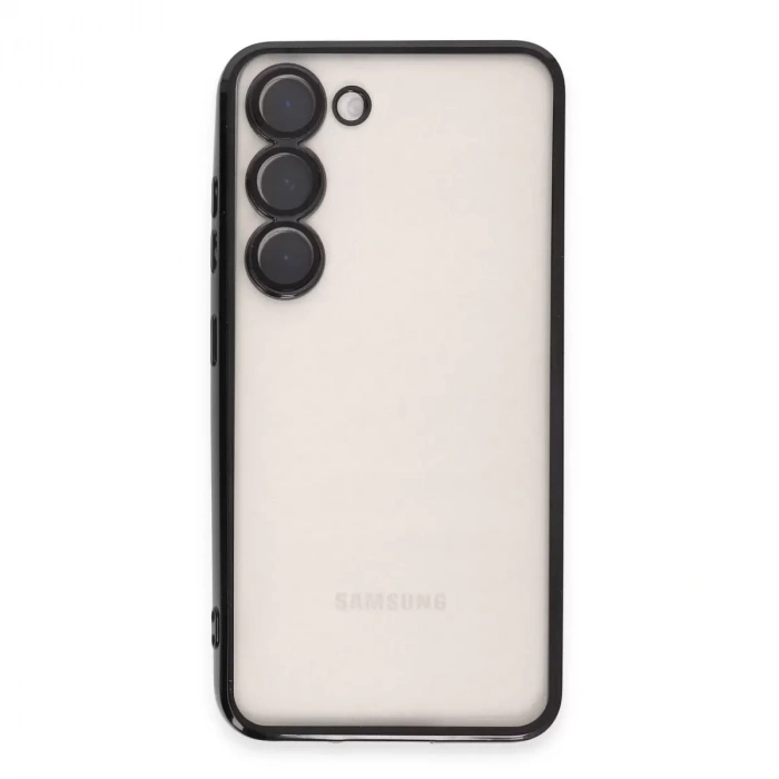 Samsung Galaxy S23 Kılıf Razer Lensli Silikon - Siyah