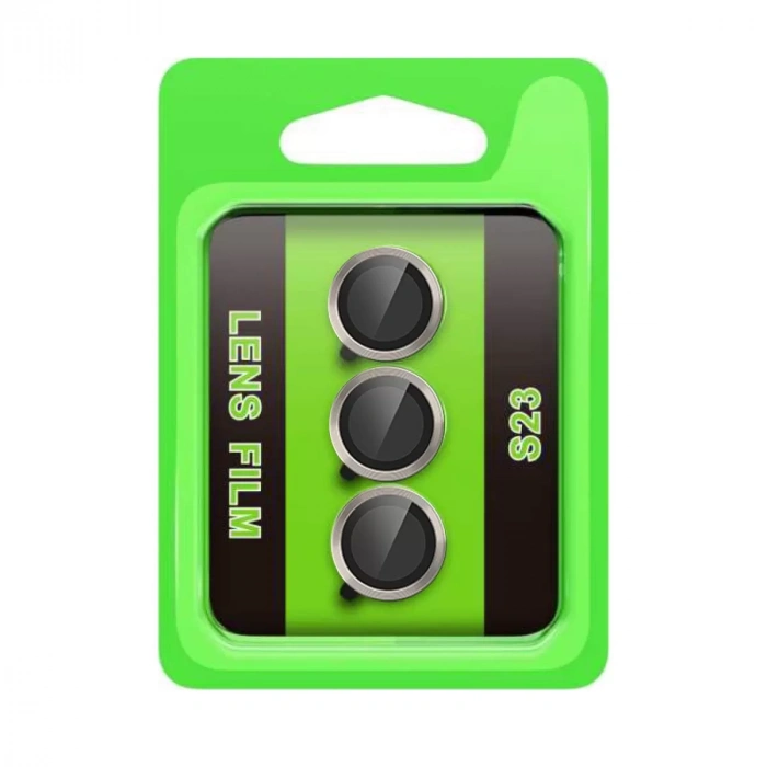Samsung Galaxy S23 Raze Metal Kamera Lens - Gri