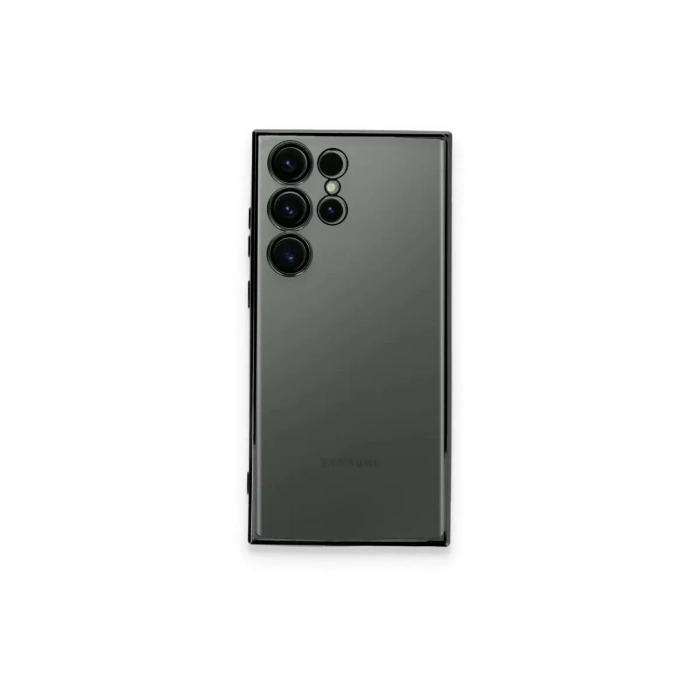 Samsung Galaxy S23 Ultra Kılıf Razer Lensli Silikon - Siyah