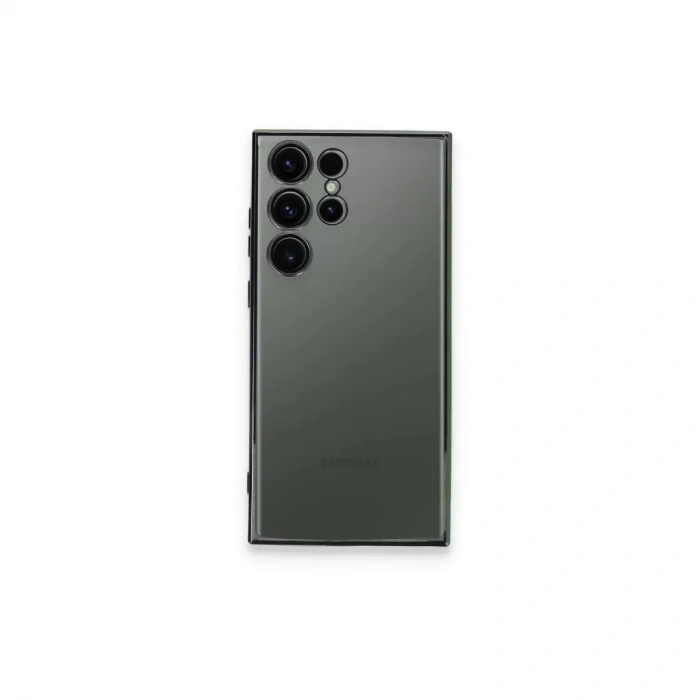 Samsung Galaxy S23 Ultra Kılıf Razer Lensli Silikon - Yeşil