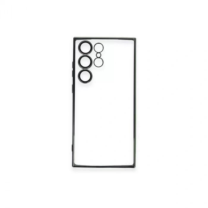 Samsung Galaxy S23 Ultra Kılıf Razer Lensli Silikon - Yeşil
