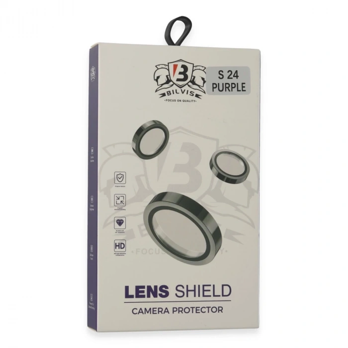 Samsung Galaxy S24 Bilvis Titan Kamera Lens - Derin Mor