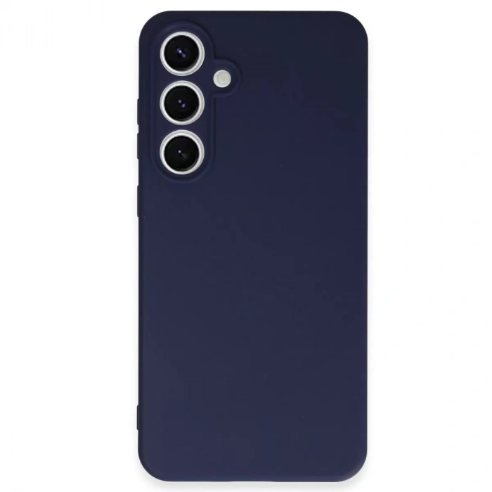 Samsung Galaxy S24 Fe Kılıf Nano İçi Kadife Silikon - Lacivert