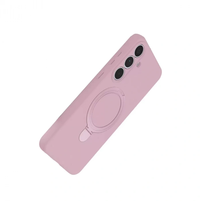Samsung Galaxy S24 Fe Regal Magsafe Standlı Kapak - Açık Pembe