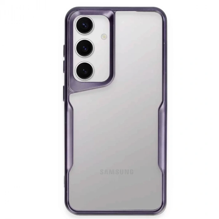 Samsung Galaxy S24 Kılıf Boyi Silikon Kapak - Derin Mor
