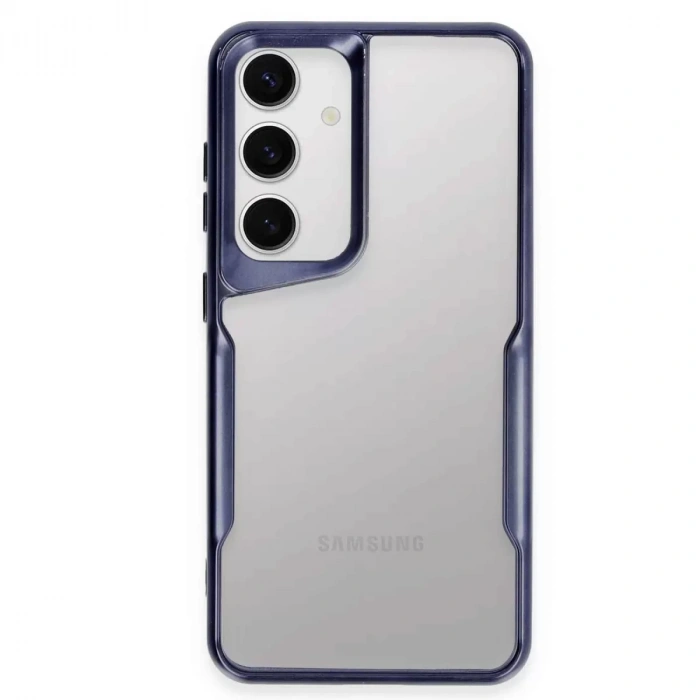 Samsung Galaxy S24 Kılıf Boyi Silikon Kapak - Lacivert