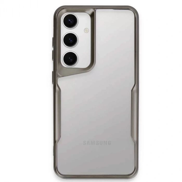 Samsung Galaxy S24 Kılıf Boyi Silikon Kapak - Titan Gri