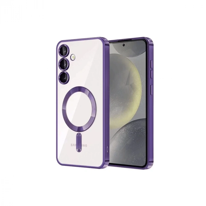 Samsung Galaxy S24 Kılıf Kross Magneticsafe Kapak - Mor