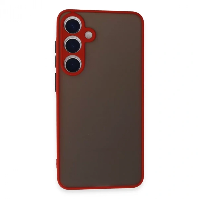 Samsung Galaxy S24 Kılıf Montreal Silikon Kapak - Kırmızı