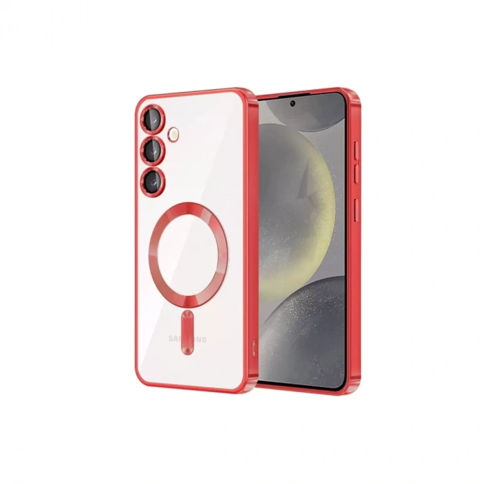Samsung Galaxy S24 Plus Kılıf Kross Magneticsafe Kapak - Kırmızı