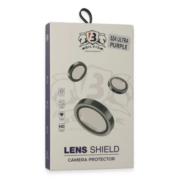 Samsung Galaxy S24 Ultra Bilvis Titan Kamera Lens - Derin Mor
