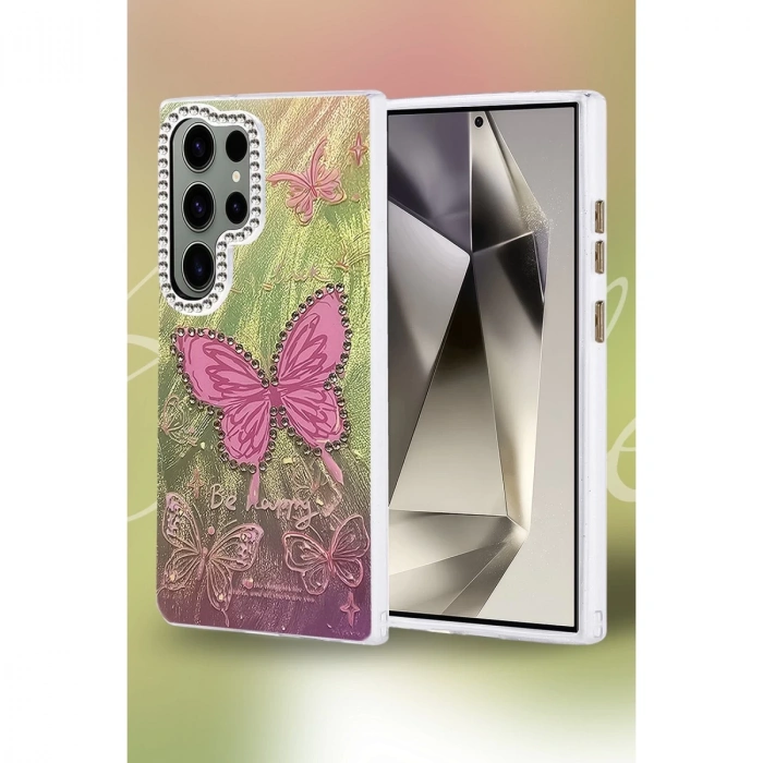 Samsung Galaxy S24 Ultra Kılıf Blade Aynalı Desenli Kapak - Desen 4